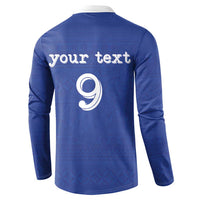 Custom Fijian Football Button Sweatshirt Tapa Pattern and Shark Tribal
