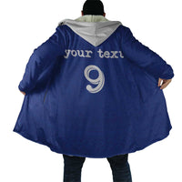 Custom Fijian Football Cloak Tapa Pattern and Shark Tribal