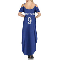 Custom Fijian Football Family Matching Summer Maxi Dress and Hawaiian Shirt Tapa Pattern and Shark Tribal LT03 - Polynesian Pride