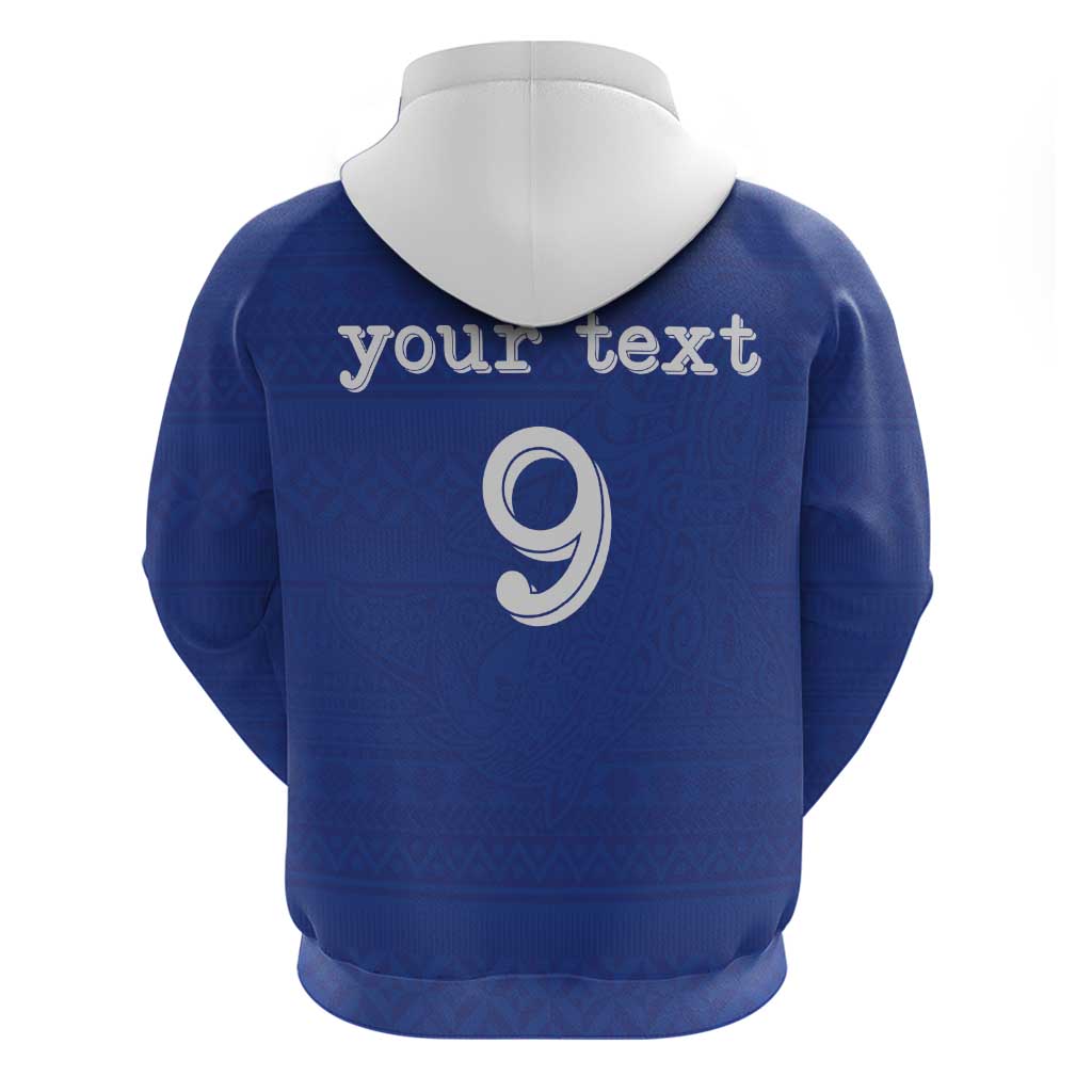 Custom Fijian Football Hoodie Tapa Pattern and Shark Tribal