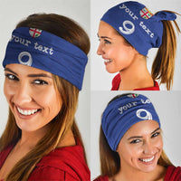 Custom Fijian Football Neck Gaiter Tapa Pattern and Shark Tribal LT03 - Polynesian Pride