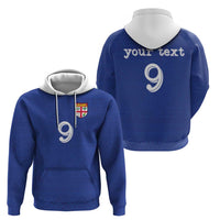 Custom Fijian Football Zip Hoodie Tapa Pattern and Shark Tribal