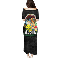 Aloha Hawaii Family Matching Puletasi and Hawaiian Shirt Kanaka Maoli with Polynesian Spiral Plumeria LT03 - Polynesian Pride