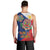 Philippines MassKara Men Tank Top Filipino Carnival Mask and Polynesian Pattern