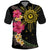 Hawaii and Philippines Together Polo Shirt Hibiscus Flower and Sun Badge Polynesian Pattern Coloful