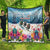 New Zealand Merry Christmas Quilt Kiwi Birds Snow Boarding-Vibrant Tropical Flower - Polynesian Pride