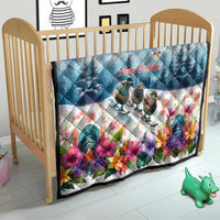 New Zealand Merry Christmas Quilt Kiwi Birds Snow Boarding-Vibrant Tropical Flower LT03 - Polynesian Pride