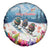 New Zealand Merry Christmas Spare Tire Cover Kiwi Birds Snow Boarding-Vibrant Tropical Flower - Polynesian Pride