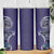 Samoan Siapo Art Tattoo Polynesian Pattern Skinny Tumbler Navy Color - Polynesian Pride