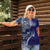 Samoan Siapo Art Tattoo Polynesian Pattern Women Polo Shirt Navy Color - Polynesian Pride