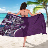 Samoan Siapo Art Tattoo Polynesian Pattern Sarong Purple Color LT03 - Polynesian Pride