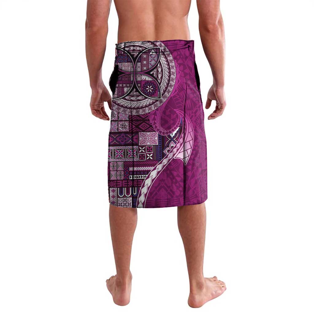 Samoan Siapo Art Tattoo Polynesian Pattern Lavalava Pink Color - Polynesian Pride