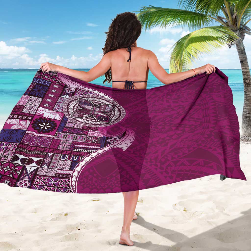 Samoan Siapo Art Tattoo Polynesian Pattern Sarong Pink Color LT03 - Polynesian Pride