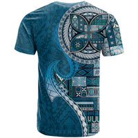 Samoan Siapo Art Tattoo Polynesian Pattern T Shirt Teal Color - Polynesian Pride