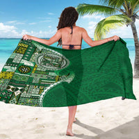 Samoan Siapo Art Tattoo Polynesian Pattern Sarong Green Color LT03 - Polynesian Pride