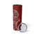 Samoan Siapo Art Tattoo Polynesian Pattern Skinny Tumbler Red Color - Polynesian Pride