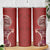 Samoan Siapo Art Tattoo Polynesian Pattern Skinny Tumbler Red Color - Polynesian Pride