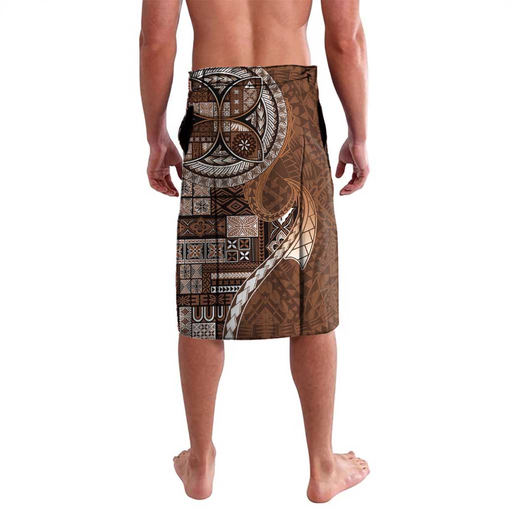 Samoan Siapo Art Tattoo Polynesian Pattern Lavalava Brown Color - Polynesian Pride