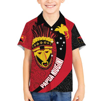 Papua New Guinea Mask Festival Hawaiian Shirt Papua Niugini Tribe Mask Melanesian Pattern LT03 - Polynesian Pride
