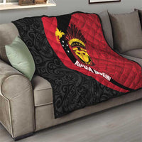Papua New Guinea Mask Festival Quilt Papua Niugini Tribe Mask Melanesian Pattern LT03 - Polynesian Pride