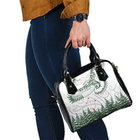 New Zealand Kea Bird Shoulder Handbag Maori Tattoo and Silver Fern Green Color LT03 - Polynesian Pride