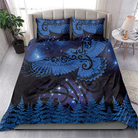 New Zealand Kea Bird Bedding Set Maori Tattoo and Silver Fern Matariki Style LT03 - Polynesian Pride