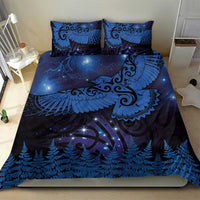 New Zealand Kea Bird Bedding Set Maori Tattoo and Silver Fern Matariki Style LT03 - Polynesian Pride