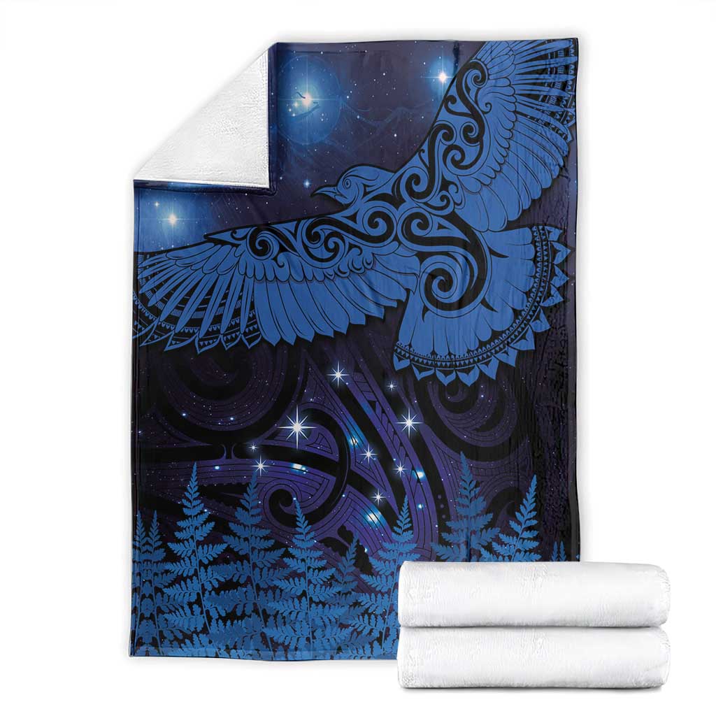New Zealand Kea Bird Blanket Maori Tattoo and Silver Fern Matariki Style LT03 - Polynesian Pride