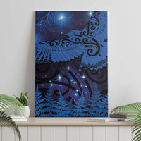New Zealand Kea Bird Canvas Wall Art Maori Tattoo and Silver Fern Matariki Style LT03 - Polynesian Pride