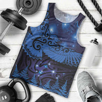 New Zealand Kea Bird Men Tank Top Maori Tattoo and Silver Fern Matariki Style LT03 - Polynesian Pride