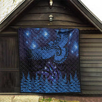 New Zealand Kea Bird Quilt Maori Tattoo and Silver Fern Matariki Style LT03 - Polynesian Pride