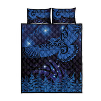 New Zealand Kea Bird Quilt Bed Set Maori Tattoo and Silver Fern Matariki Style LT03 - Polynesian Pride