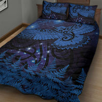 New Zealand Kea Bird Quilt Bed Set Maori Tattoo and Silver Fern Matariki Style LT03 - Polynesian Pride