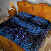 New Zealand Kea Bird Quilt Bed Set Maori Tattoo and Silver Fern Matariki Style LT03 - Polynesian Pride