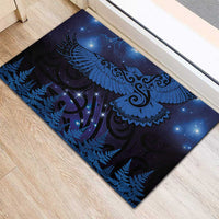 New Zealand Kea Bird Rubber Doormat Maori Tattoo and Silver Fern Matariki Style LT03 - Polynesian Pride