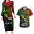 Custom Papua New Guinea Chimbu Province Couples Matching Long Sleeve Bodycon Dress and Hawaiian Shirt PNG Birds Of Paradise Polynesian Arty Style LT03 Green - Polynesian Pride