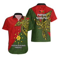 Papua New Guinea Eastern Highlands Province Hawaiian Shirt PNG Birds Of Paradise Polynesian Arty Style LT03 - Polynesian Pride