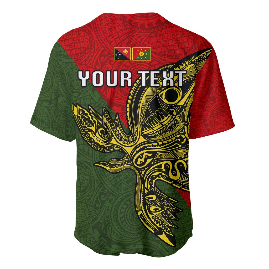 Custom Papua New Guinea Eastern Highlands Province Baseball Jersey PNG Birds Of Paradise Polynesian Arty Style LT03 - Polynesian Pride