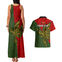 Custom Papua New Guinea Eastern Highlands Province Couples Matching Tank Maxi Dress and Hawaiian Shirt PNG Birds Of Paradise Polynesian Arty Style LT03 - Polynesian Pride