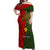 Custom Papua New Guinea Eastern Highlands Province Off Shoulder Maxi Dress PNG Birds Of Paradise Polynesian Arty Style LT03 Women Green - Polynesian Pride