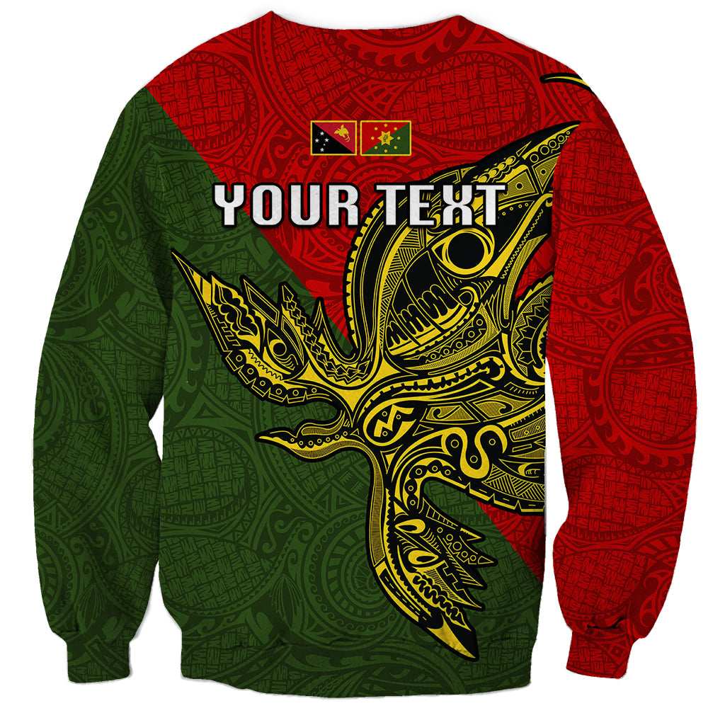 Custom Papua New Guinea Eastern Highlands Province Sweatshirt PNG Birds Of Paradise Polynesian Arty Style LT03 - Polynesian Pride