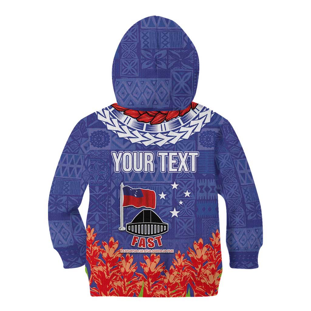 FAST Party Samoa Kid Hoodie Ula Fala Teuila Polynesian Tapa Pattern