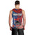 CHOGM FAST Samoa 2024 Men Tank Top Samoan Tapa Tribal and Ornament Pattern with Hibiscus