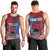 CHOGM FAST Samoa 2024 Men Tank Top Samoan Tapa Tribal and Ornament Pattern with Hibiscus