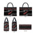 New Zealand Christmas Leather Bag Meri Kirihimete Silver Fern Knit Style Red Color - Polynesian Pride
