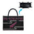 New Zealand Christmas Leather Bag Meri Kirihimete Silver Fern Knit Style Pink Color - Polynesian Pride