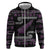 New Zealand Christmas Hoodie Meri Kirihimete Silver Fern Knit Style Purple Color - Polynesian Pride