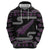 New Zealand Christmas Hoodie Meri Kirihimete Silver Fern Knit Style Purple Color - Polynesian Pride