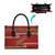 New Zealand Christmas Leather Bag Meri Kirihimete Silver Fern Knit Style Green Color - Polynesian Pride