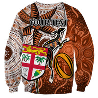 personalised-fiji-australia-rugby-sweatshirt-kangaroo-and-palm-tree-orange-tapa-pattern-mix-aboriginal